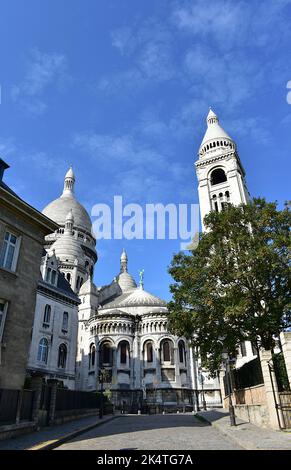 Basilique du Sacre-Coeur du Montmartre. Paris, Frankreich. 12. August 2019. Stockfoto