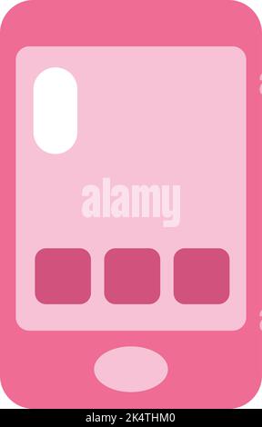 Telefon-Apps, Illustration, Vektor auf weißem Hintergrund. Stock Vektor