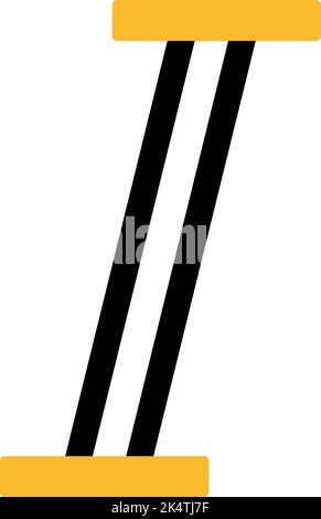 Bearbeitung von kursivem Text, Illustration, Vektor auf weißem Hintergrund. Stock Vektor