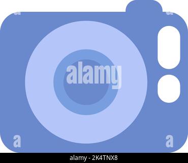 Cinema Fotokamera, Illustration, Vektor auf weißem Hintergrund. Stock Vektor