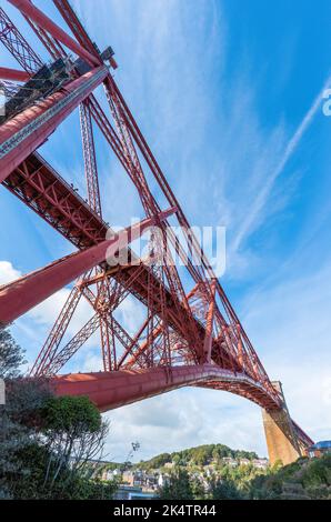 Forth Bridge, North Queensferry, Schottland, Großbritannien Stockfoto