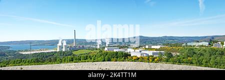 As Thermalkraftwerk Pontes, Puentes de García Rodriguez, A Coruna, Spanien, Europa Stockfoto