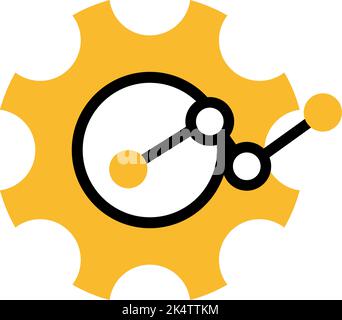 Optimierung der Datenanalyse, Illustration, Vektor auf weißem Hintergrund. Stock Vektor