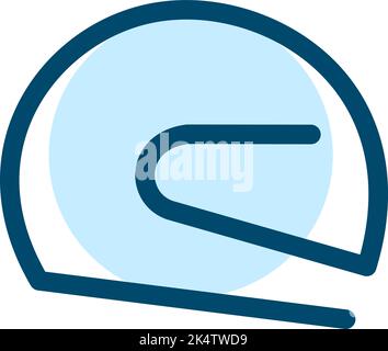 Rennbahn, Illustration, Vektor auf weißem Hintergrund. Stock Vektor