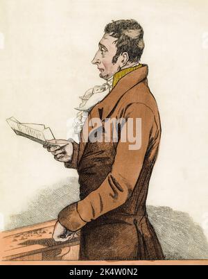 John Bellingham, 1769 – 1812. Englischer Kaufmann und Attentäter des britischen Premierministers Spencer Perceval. Nach einer zeitgenössischen Arbeit. Stockfoto