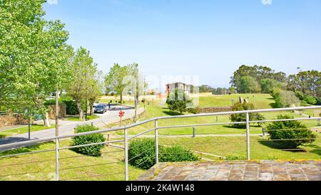 Gärten in Ribadeo, Lugo, Galicien, Spanien, Europa Stockfoto