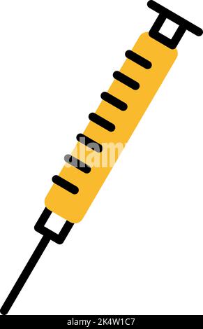 Zahnarztspritze, Illustration, Vektor auf weißem Hintergrund. Stock Vektor