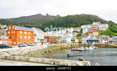Porto Barqueiro in der Gemeinde Mogor, Gemeinde Mañón, Coruña, Spanien, Europa Stockfoto