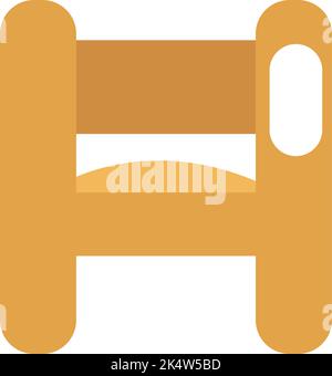 Kindergartenstuhl, Illustration, Vektor auf weißem Hintergrund. Stock Vektor