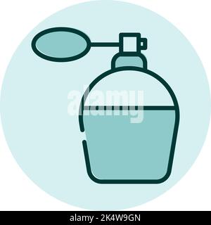 Parfüm, Illustration, Vektor auf weißem Hintergrund. Stock Vektor