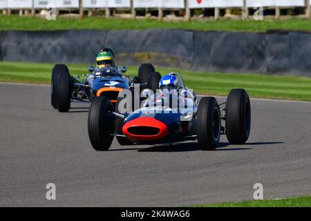 John Milicevic, Lotus-BRM 24, Glover Trophy, ein 25-minütiges Rennen für Grand-Prix-Autos mit 1½-Liter-Motor, das auf Strecken in Großbritannien und Europa startete, betw Stockfoto