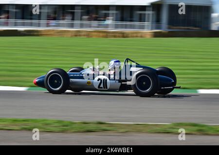John Milicevic, Lotus-BRM 24, Glover Trophy, ein 25-minütiges Rennen für Grand-Prix-Autos mit 1½-Liter-Motor, das auf Strecken in Großbritannien und Europa startete, betw Stockfoto