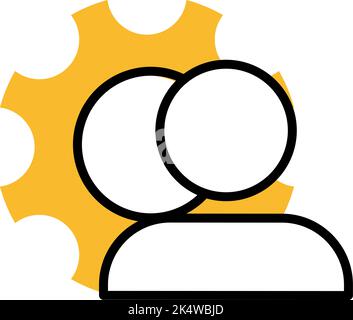 Projektmanagementcodierung, Illustration, Vektor auf weißem Hintergrund. Stock Vektor