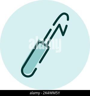 Textilhäkeln, Illustration, Vektor auf weißem Hintergrund. Stock Vektor