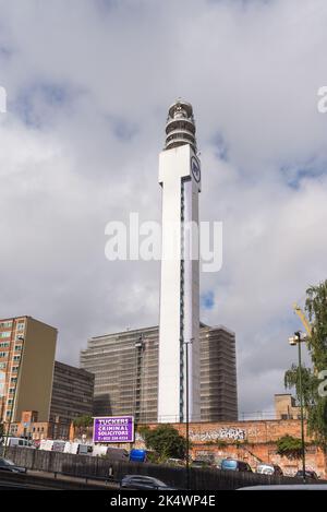 Der BT Tower im Stadtzentrum von Birmingham Stockfoto