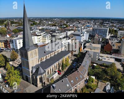 Mönchengladbach Stadt in Deutschland. Luftaufnahme von Gladbach Teil der Stadt. Stockfoto