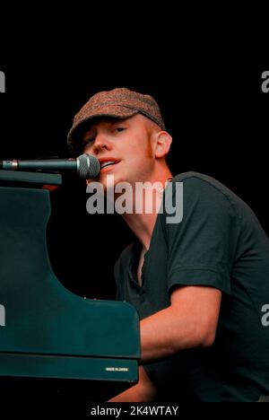 Isaac Slade - The Fray, V2007, Hylands Park, Chelmsford, Essex, Großbritannien - 18. August 2007 Stockfoto