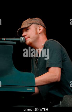 Isaac Slade - The Fray, V2007, Hylands Park, Chelmsford, Essex, Großbritannien - 18. August 2007 Stockfoto