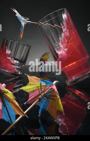 Tropisches Getränk oder Cocktail Stockfoto