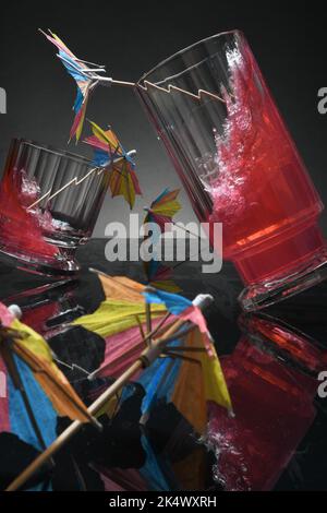 Tropisches Getränk oder Cocktail Stockfoto