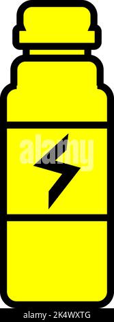 Gym Thermos, Illustration, Vektor auf weißem Hintergrund. Stock Vektor