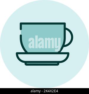 Café-Bar, Illustration, Vektor auf weißem Hintergrund. Stock Vektor