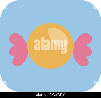 Internationaler Kindertag Süßigkeiten, Illustration, Vektor auf weißem Hintergrund. Stock Vektor