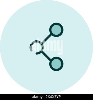 Marketing-Sharing, Illustration, Vektor auf weißem Hintergrund. Stock Vektor