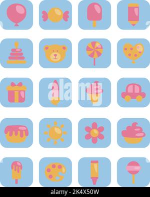 Internationaler Kindertag, Illustration, Vektor auf weißem Hintergrund. Stock Vektor