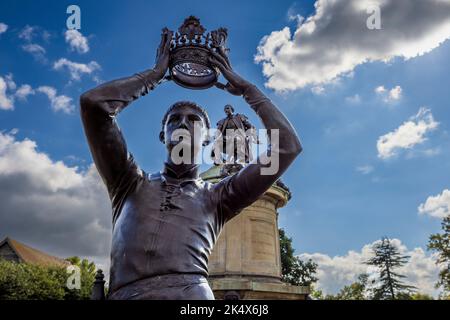 Prince Hal und William Shakespeare, Gower Monument, Stratford-upon-Avon, Warwickshire, England Stockfoto