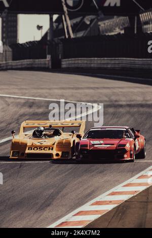 Porsche klopft an pantera´s Tür Stockfoto