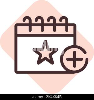 Event-Erstellung, Illustration, Vektor auf weißem Hintergrund. Stock Vektor