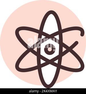 Physikunterricht, Illustration, Vektor auf weißem Hintergrund. Stock Vektor