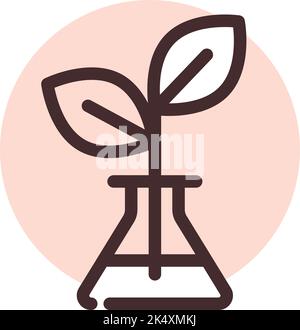 Biologieunterricht, Illustration, Vektor auf weißem Hintergrund. Stock Vektor