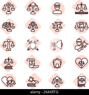 Sichere Gesetze, Illustration, Vektor auf weißem Hintergrund. Stock Vektor