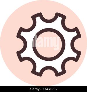 Einstellungssymbol, Illustration, Vektor auf weißem Hintergrund. Stock Vektor