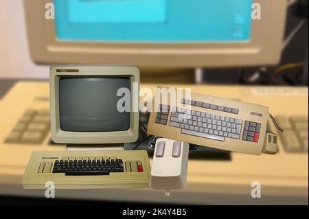 Der Xerox Star war der erste Computer in der Geschichte, der über eine grafische Benutzeroberfläche mit Fenstern, Symbolen, Maus und Zeigesystem verfügt Stockfoto