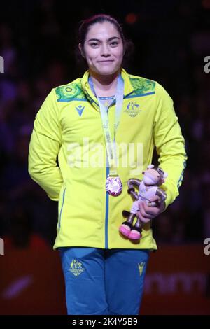 Georgia GODWIN aus Australien gewinnt Silber im Women's Balance Beam - Final bei den Commonwealth Games 2022 in der Arena, Birmingham. Stockfoto