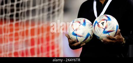 Offizieller Adidas Fußball-WM Al Rihla für katar 2022 02-10-2022 Stockfoto