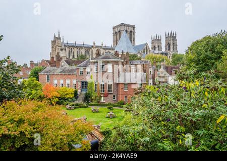 Grays Court Hotel und Restaurant im Minster Quarter in der historischen Stadt York, Yorkshire, England, Großbritannien. Stockfoto