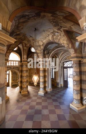 Das barocke Schloss Bruchsal, auch Damiansburg genannt, in Bruchsal, Deutschland Stockfoto