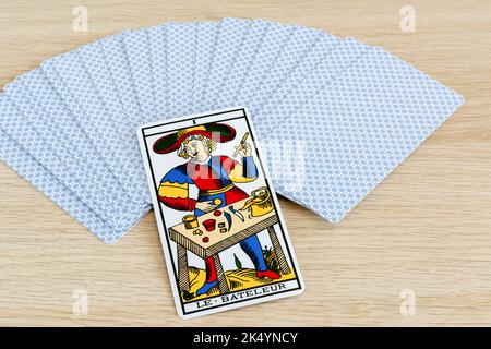 Tarot von Marseille. Der Narr. Stockfoto