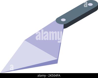 Isometrischer Vektor des Symbols für das Pizzabesser. Holzbrett. Scheibe garen Stock Vektor
