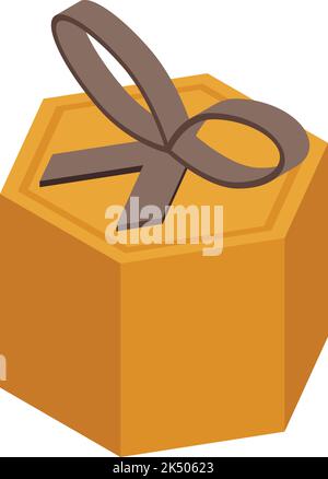 Isometrischer Vektor für Snack-Box-Symbol. Süßigkeiten packen. Lebensmittelprodukte Stock Vektor