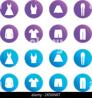 Symbol für Kleidung. Stock Vektor