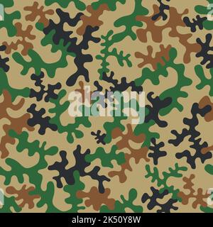 Nahtloses Camouflage-Muster - Vektor-Illustration Stock Vektor