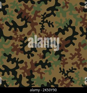 Nahtloses Camouflage-Muster - Vektor-Illustration Stock Vektor