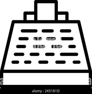 Umrissvektor für Symbol „Transferstativ“. Mobile Zahlung. Einlagenfinanzierung Stock Vektor