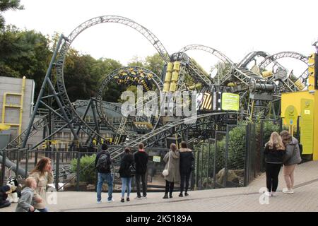 Alton Towers Themenpark Stockfoto