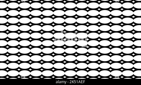 Trending moderne nahtlose Linie Kreis Form Muster schwarz und weiß- für Hintergrund Tapete abstrakte Kunst Illustration Stoff Design - Vektor Stock Vektor